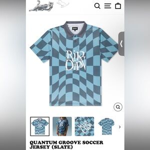 Ripndip Quantum Groove Blue Checkered Soccer Jersey